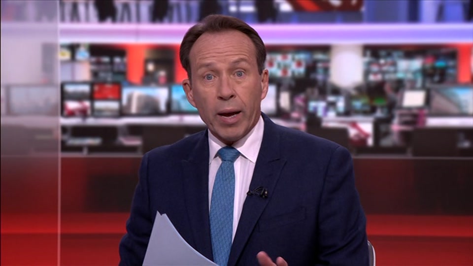 Broadcast still at 9m. BBC One, BBC News and Weather, 30 August 2026.