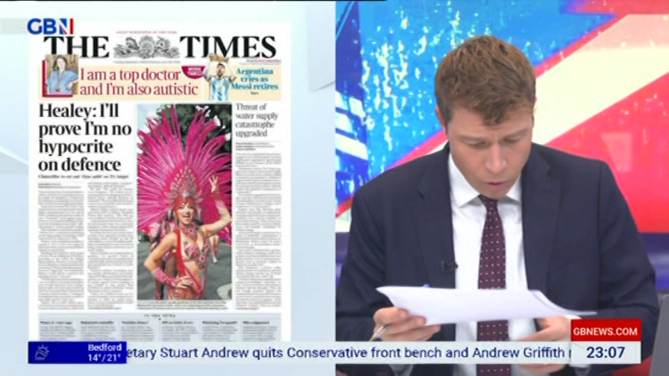 Still from GB News at 7:30