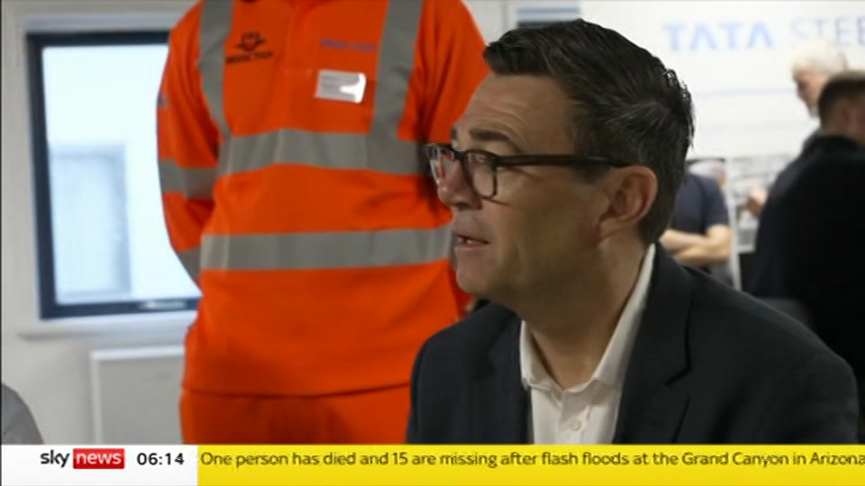 Still from Sky News at 14:00