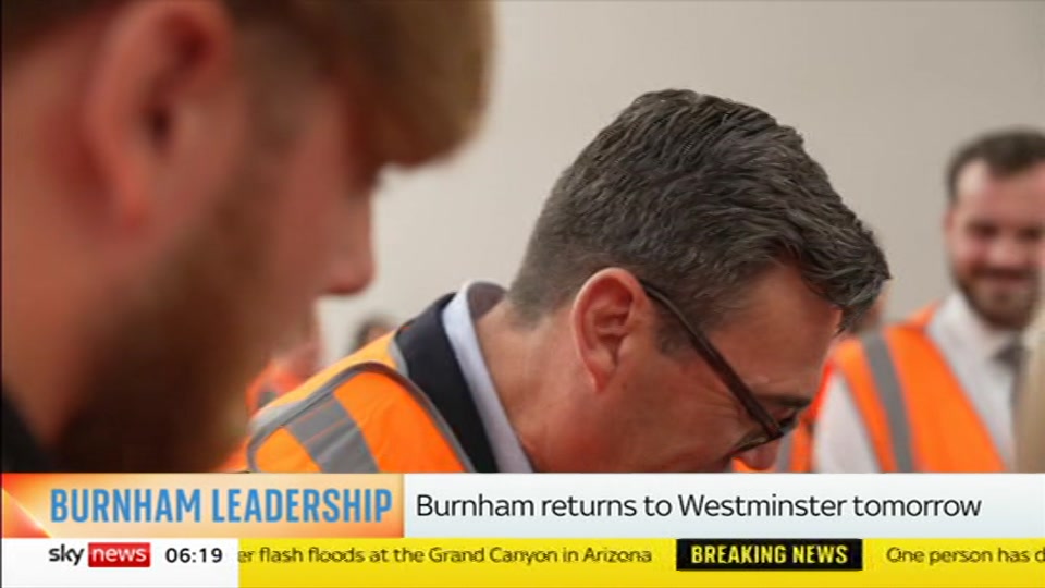 Still from Sky News at 19:00
