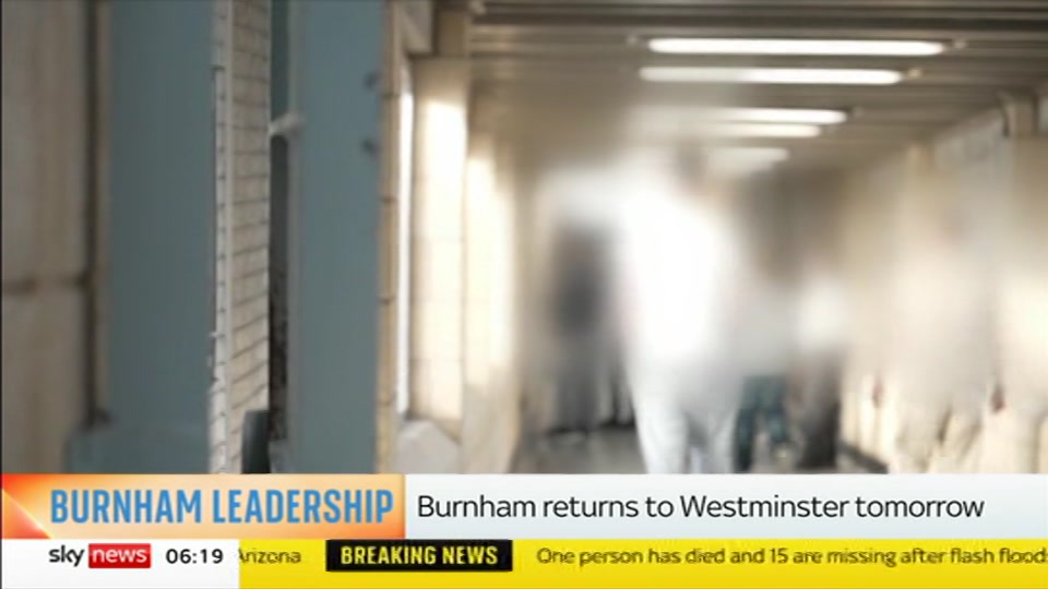 Broadcast still at 19m 30s. Sky News, Mornings, 31 August 2026.