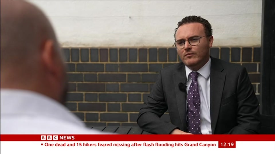 Still from BBC News at 19:30
