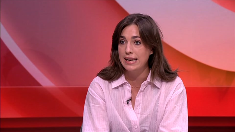 Broadcast still at 10m. BBC One, BBC News at One including..., 31 August 2026.