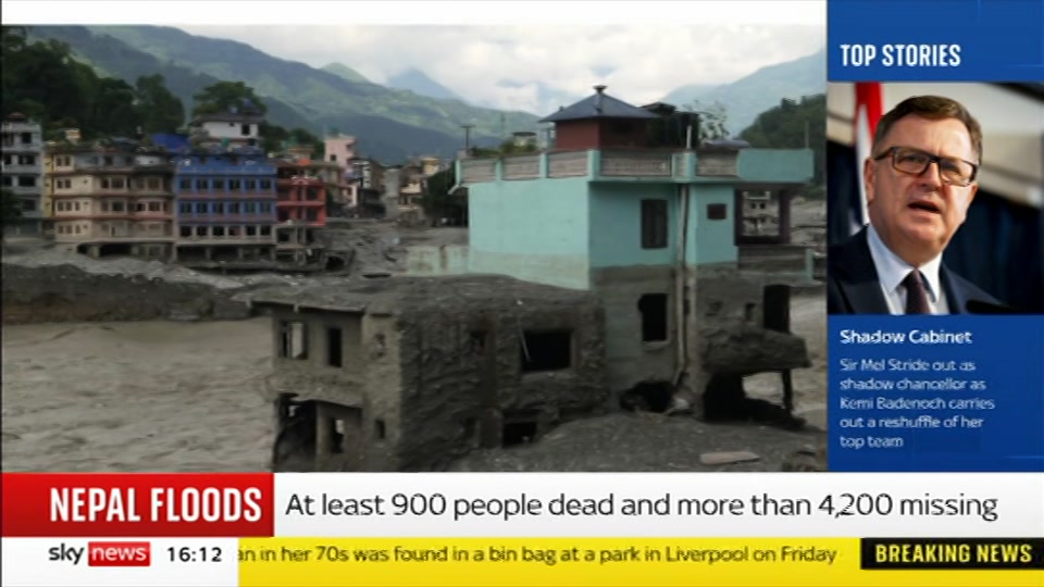 Still from Sky News at 12:30