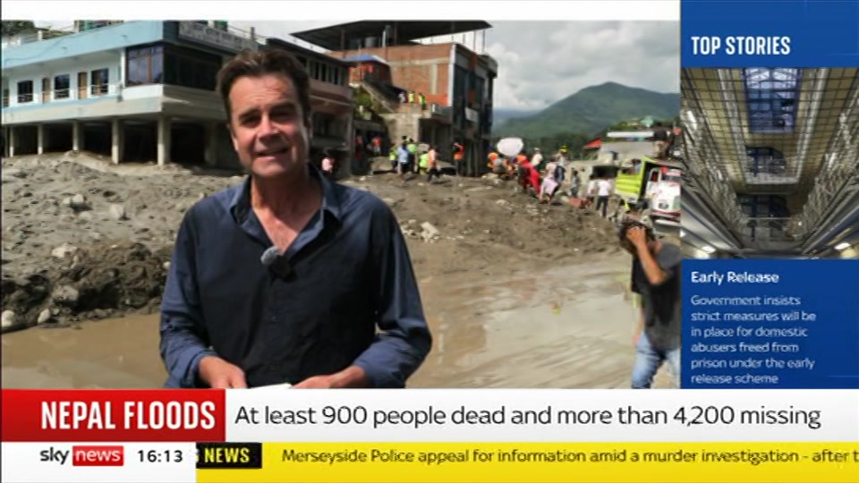 Broadcast still at 13m. Sky News, Sky News Today with Jayne Secker, 31 August 2026.