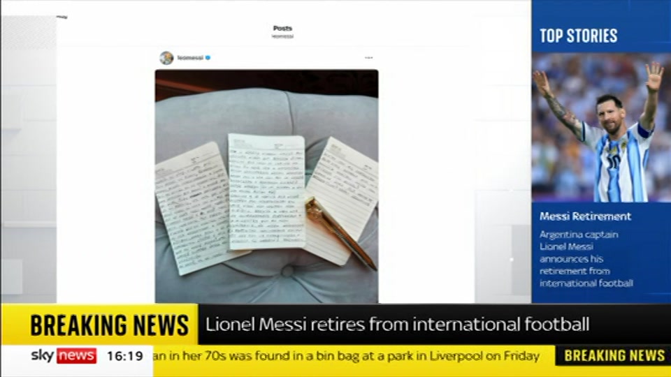 Still from Sky News at 19:30