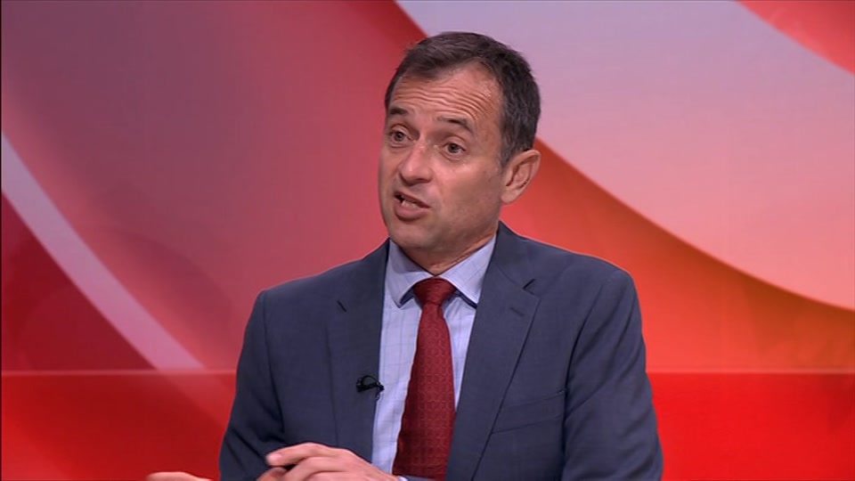 Broadcast still at 5m. BBC One, BBC News, 31 August 2026.