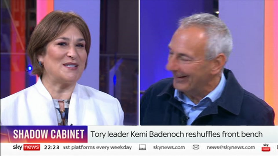 Still from Sky News at 23:30