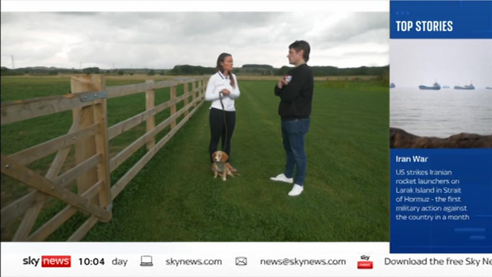 Broadcast still at 4m. Sky News, Sky News Today with Gareth Barlow, 31 August 2026.