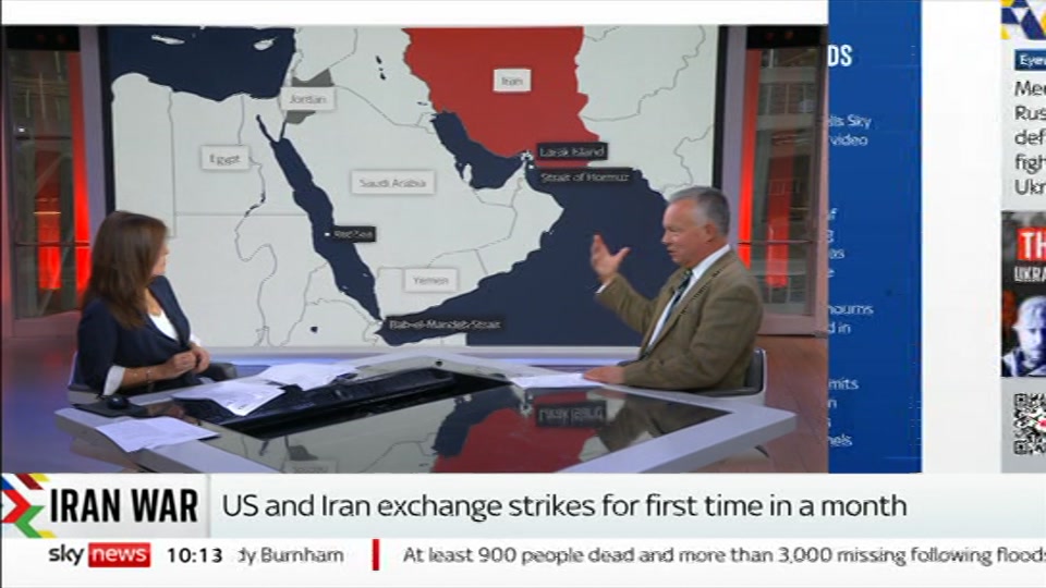 Still from Sky News at 13:30