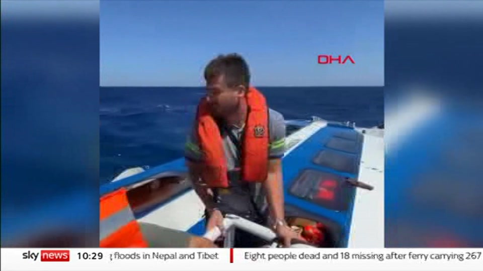Broadcast still at 29m. Sky News, Sky News Today with Gareth Barlow, 31 August 2026.