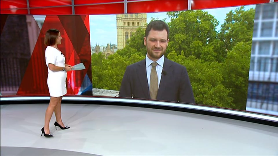 Broadcast still at 9m. BBC One, BBC News at One including..., 1 September 2026.
