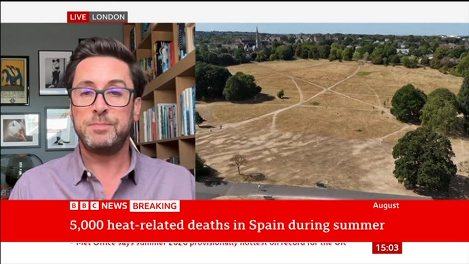 Still from BBC News at 3:00