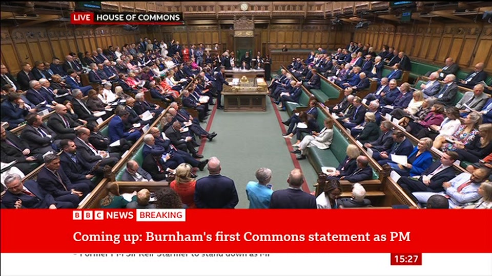 Broadcast still at 27m 30s. BBC News, Verified Live, 1 September 2026.