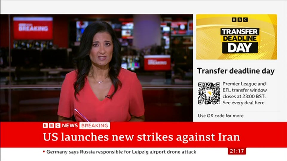 Still from BBC News at 17:30