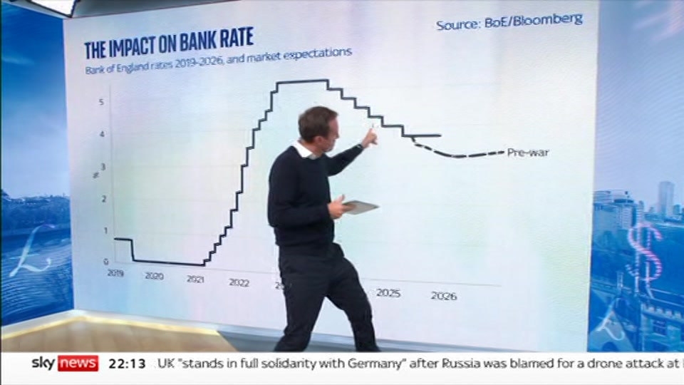 Still from Sky News at 13:00