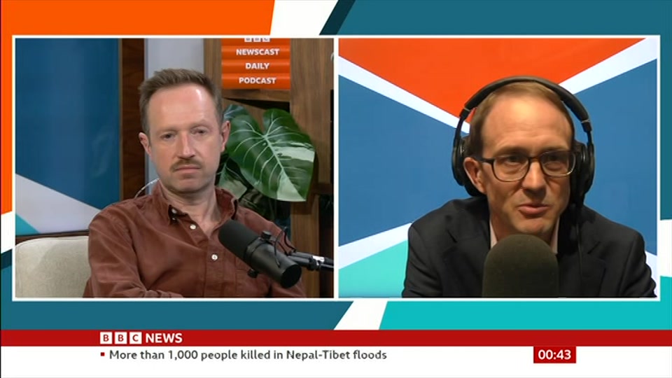 Still from BBC News at 13:00
