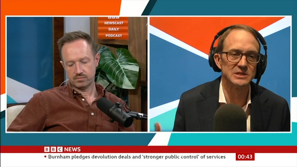 Still from BBC News at 13:30