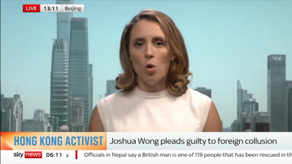 Still from Sky News at 11:30