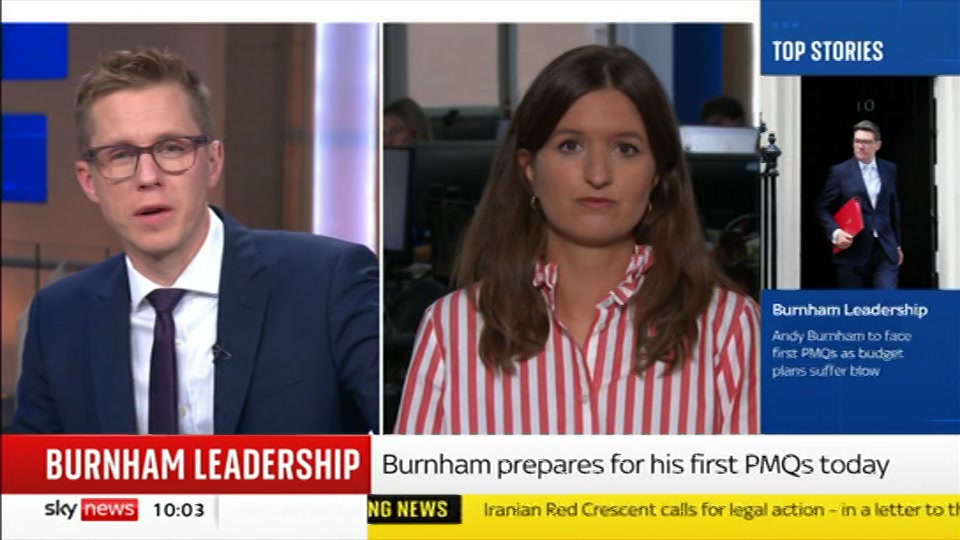 Broadcast still at 3m 30s. Sky News, Sky News Today with Gareth Barlow, 2 September 2026.