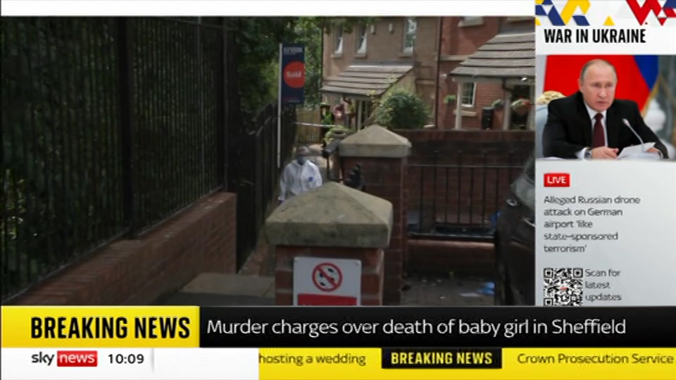 Still from Sky News at 9:00