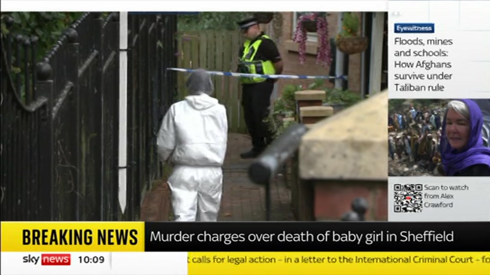 Still from Sky News at 9:30