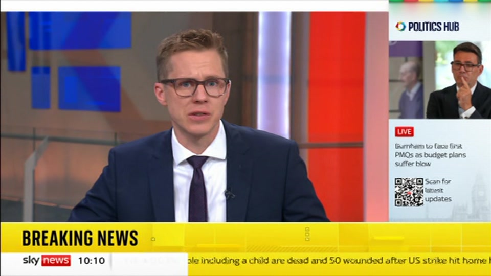 Still from Sky News at 10:30
