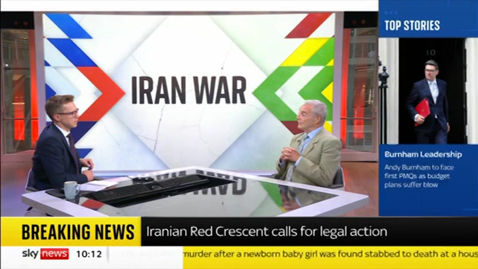 Still from Sky News at 12:30