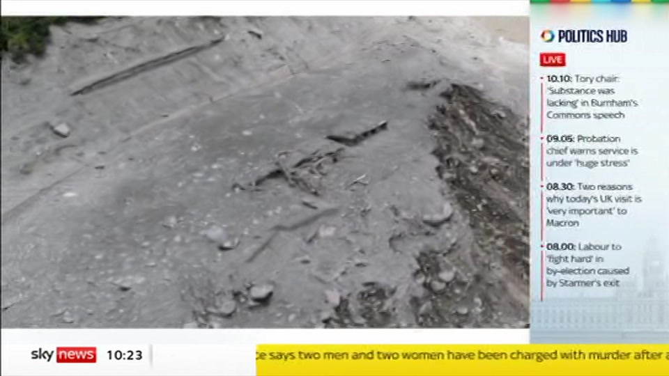 Broadcast still at 23m. Sky News, Sky News Today with Gareth Barlow, 2 September 2026.