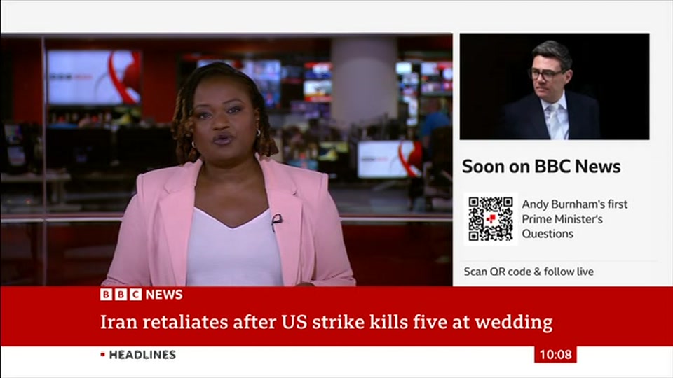 Still from BBC News at 8:00