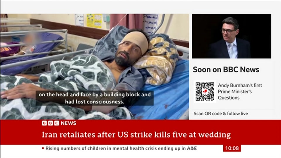 Still from BBC News at 8:30