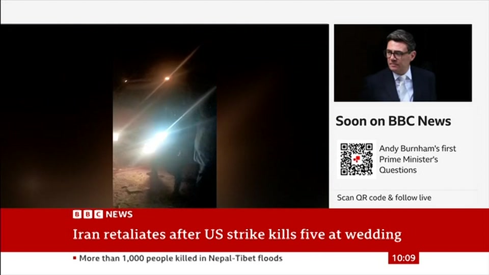 Still from BBC News at 9:30