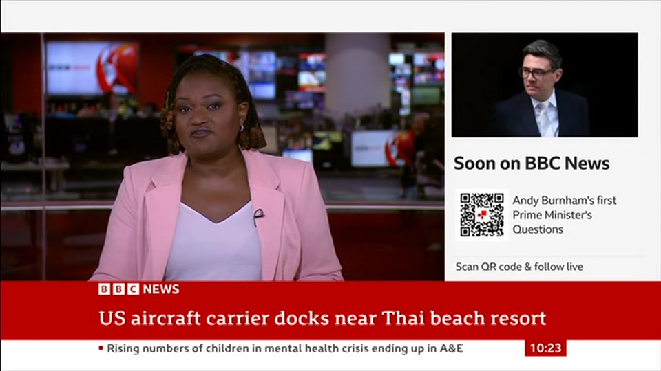 Still from BBC News at 23:00