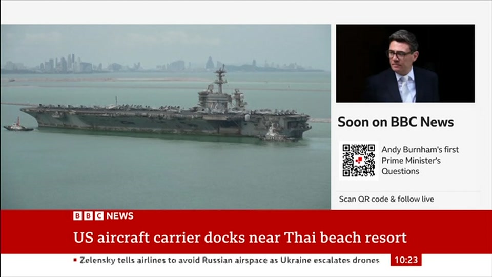 Still from BBC News at 23:30