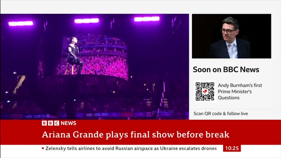 Still from BBC News at 25:00