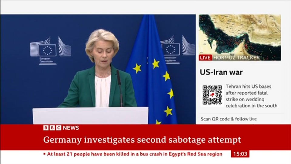 Still from BBC News at 3:00