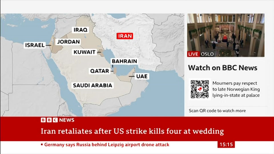 Still from BBC News at 15:00