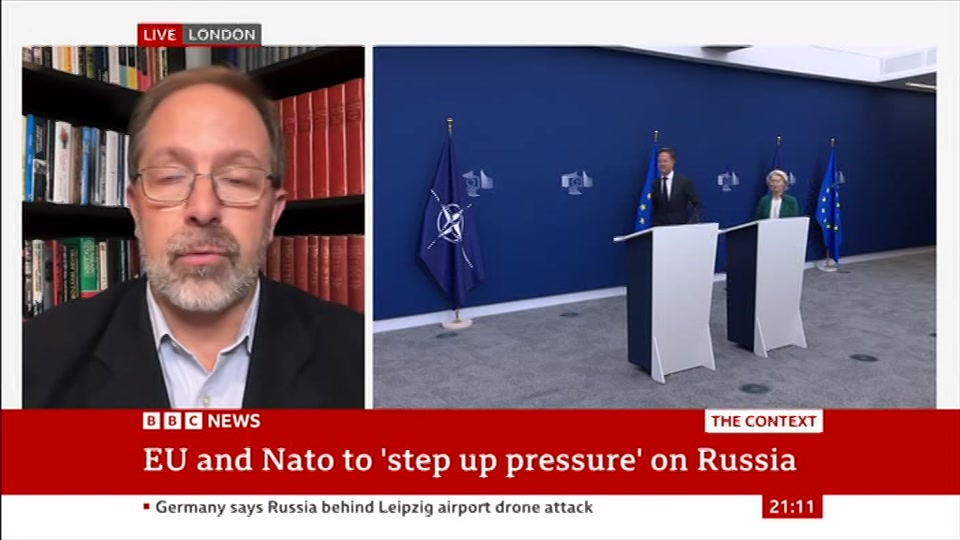 Broadcast still at 11m 30s. BBC News, The Context, 2 September 2026.