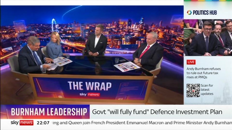 Broadcast still at 7m. Sky News, The Wrap With Anna Botting, 2 September 2026.