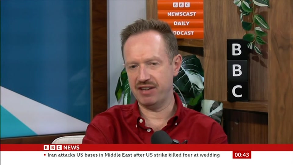 Still from BBC News at 13:30