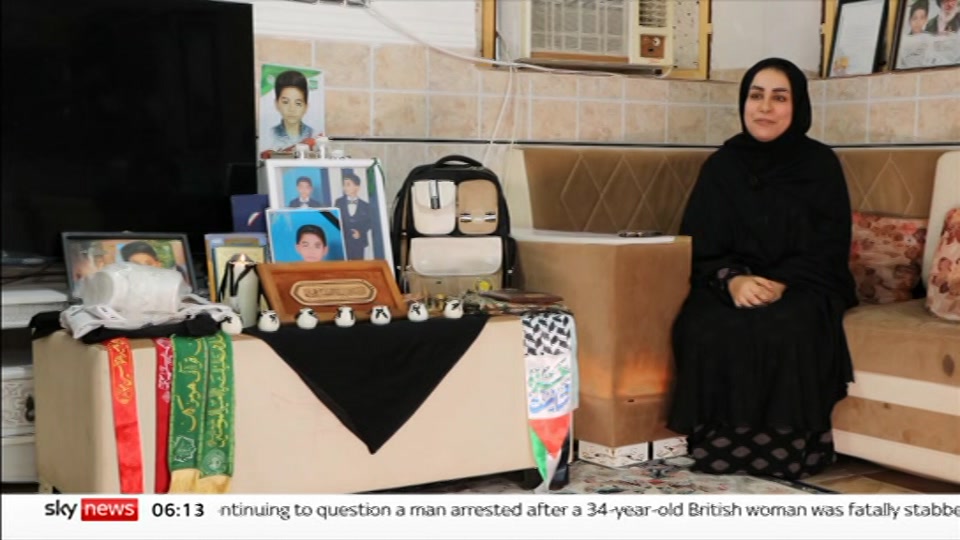 Still from Sky News at 13:30
