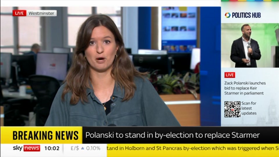 Broadcast still at 2m 30s. Sky News, Sky News Today with Gareth Barlow, 3 September 2026.