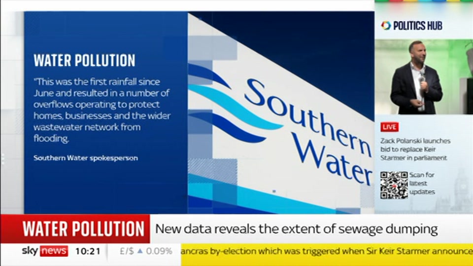 Broadcast still at 21m. Sky News, Sky News Today with Gareth Barlow, 3 September 2026.