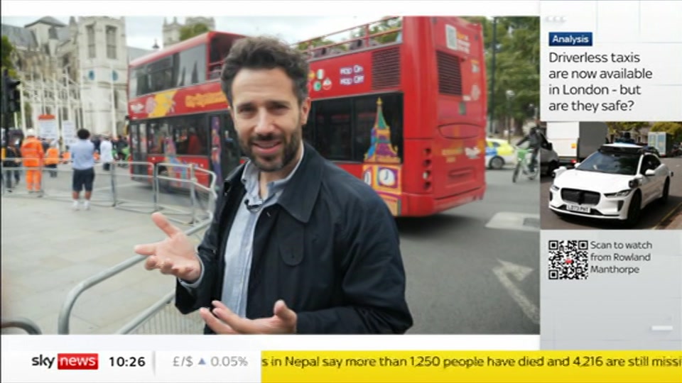 Broadcast still at 26m. Sky News, Sky News Today with Gareth Barlow, 3 September 2026.