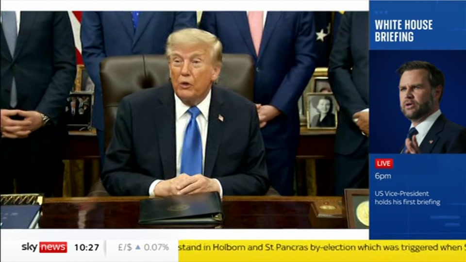 Broadcast still at 27m 30s. Sky News, Sky News Today with Gareth Barlow, 3 September 2026.