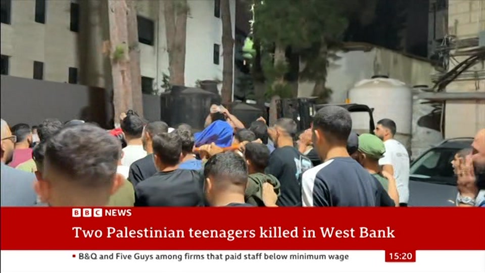 Still from BBC News at 20:30