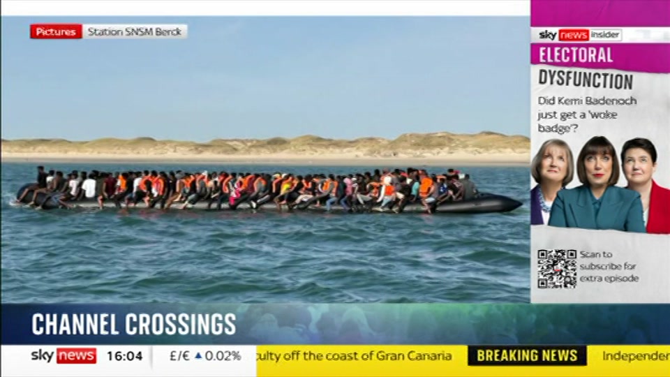 Still from Sky News at 4:00