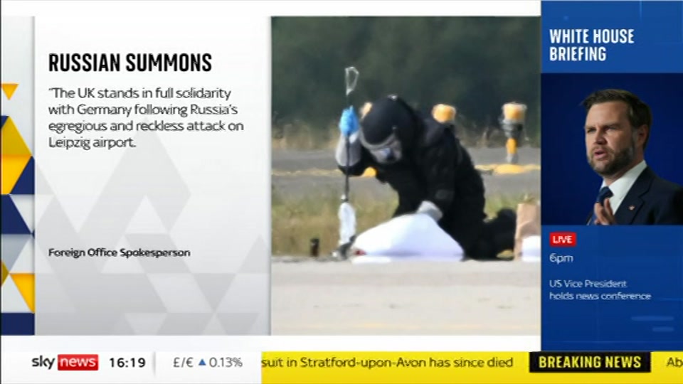 Still from Sky News at 19:30
