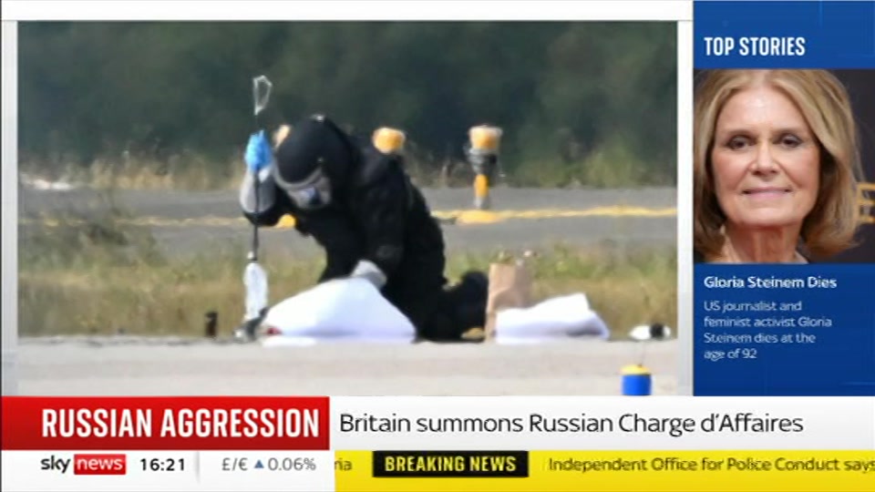 Broadcast still at 21m. Sky News, Sky News Today with Jayne Secker, 3 September 2026.