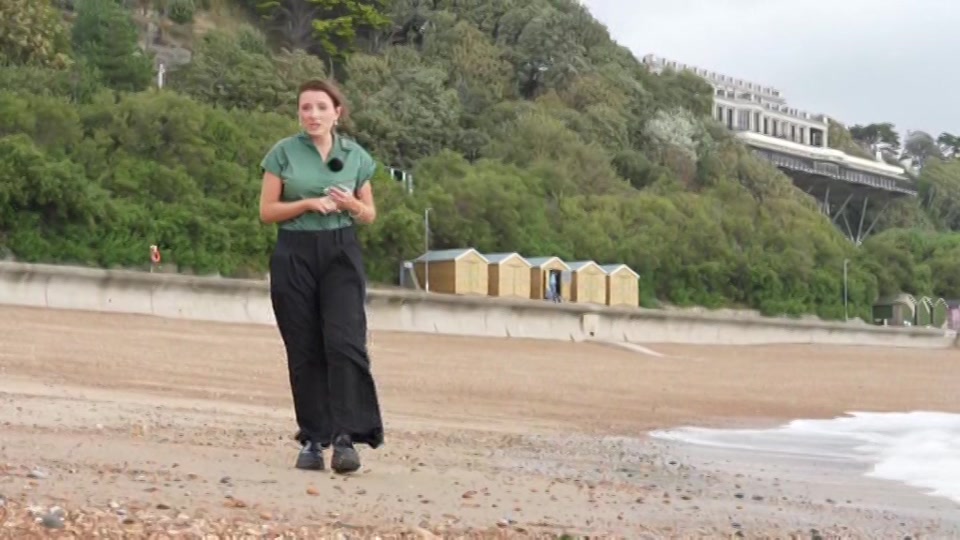 Broadcast still at 13m. ITV, ITV Evening News, 3 September 2026.